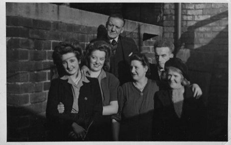 Back Row; James Lister Bramwell & Thomas McCretton, Front Row; Patricia, Irene, Ann McCretton and unknown woman