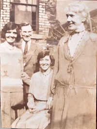 L to R, Mary & Husband Jim, Eleanor (seated) and Isabella Bramwell, taken on a family holiday 1933