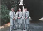 Supplied by Stuart Bramwell: L-R Gary Bramwell, Sid Bramwell, Stuart Bramwell. Stuarts wedding in 1994 at St George the Martyr Waterlooville Hampshire UK