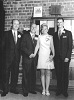 The Wedding of Joshua Lister Bramwell and Maureen Messam, Friday 14th November 1969, Australia. L to R; Ron Bramwell, Joshua Bramwell, Maureen Messam, Ron Turner. Supplied by Maureen Bramwell.