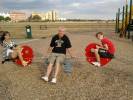 Posted by Gary Bramwell; Aug 2010 Never too old for the park, Gary,Kirsty & Ryan