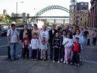 From L to R; Steve, Stuart with Joshua, William and Tommy, Andy with Luke, Kay with Kirsty, Maureen and Dave, Lisa with Leanne, Ali with Ryan and I was taking the photo.